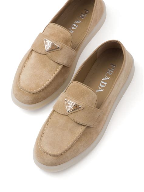 cheap prada loafers|Prada suede loafer booties.